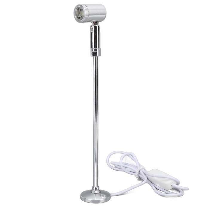 LED asztali lámpa vitrinekhez, 21cm, USB tápellátás, minimalista design, alumínium