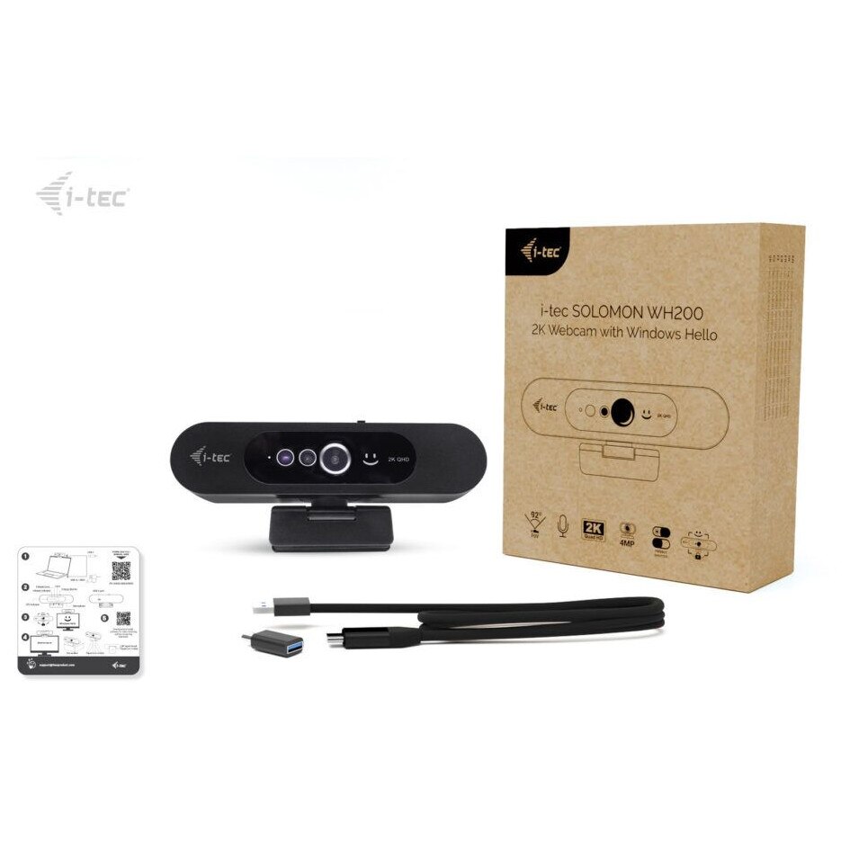 Solomo Camera Camera Web I-TEC Solomon WH200, 2K, 4Mp, neagra, USB 3.0 - eMAG.ro