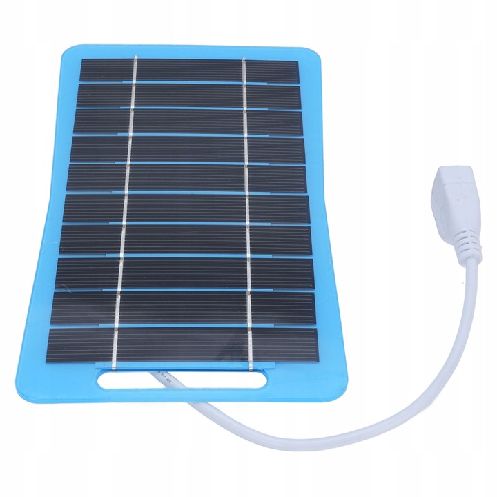 Incarcator solar portabil 5W, monocrystalline, 5V, sistem solar