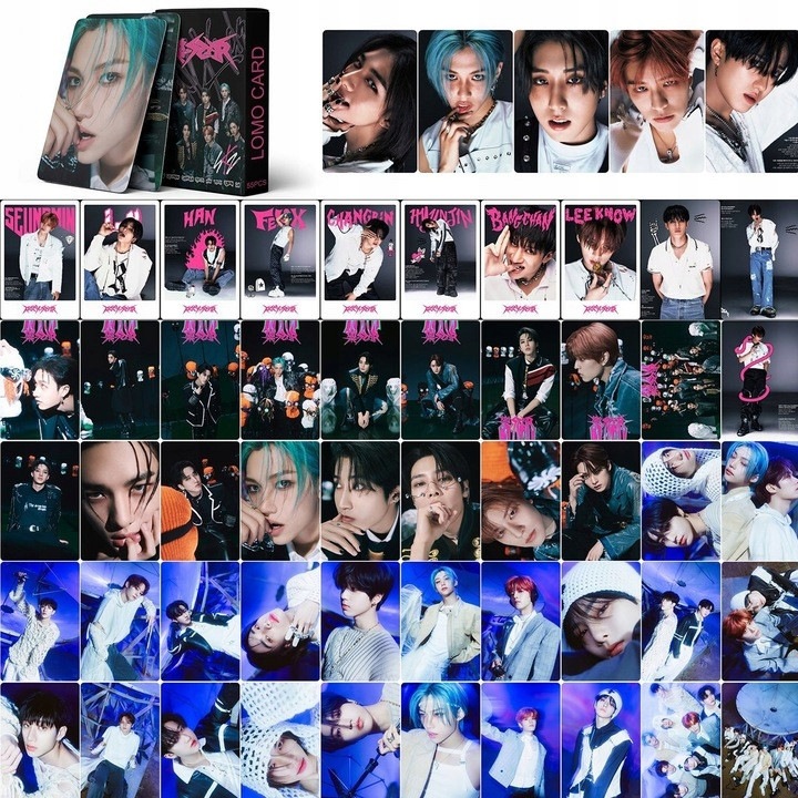 Album foto 55 KART LOMO KPOP NOWY IDOL ZDJEC STRAY KIDS, set de carti foto