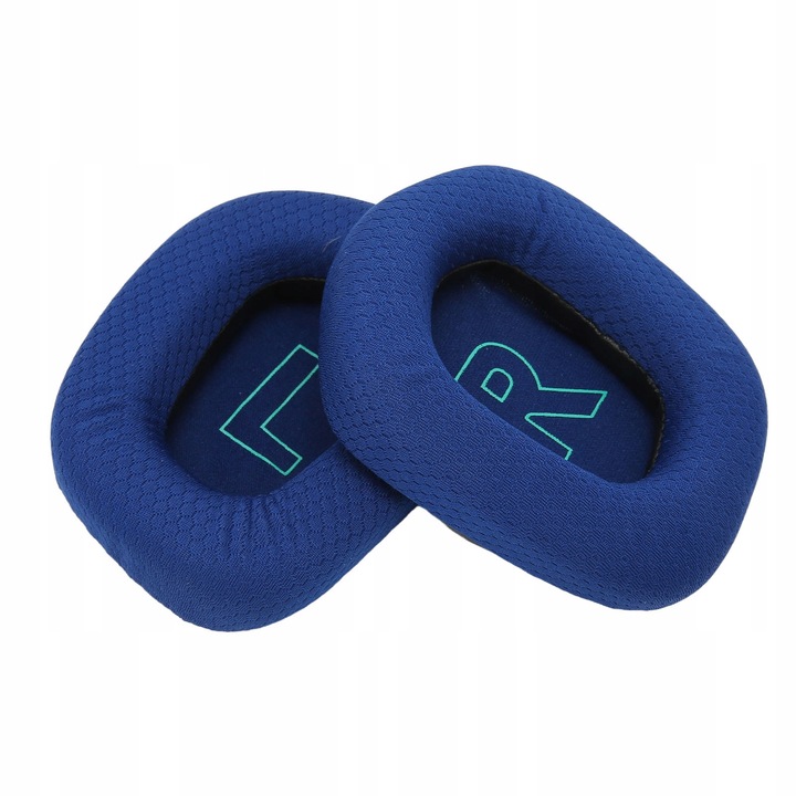 Nausnici pentru casti, set 2 bucati, Logitech G733, albastru, material respirabil, spuma