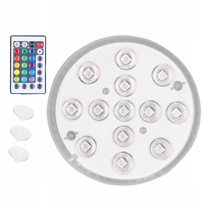 Medence lámpa 13 LED-del, 16 színnel, távirányítóval vezérelhető, IP68