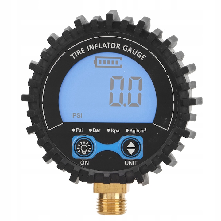 Manometru digital pentru presiune, 3-200PSI, 4 unitati de masura, iluminare LCD, 1/4