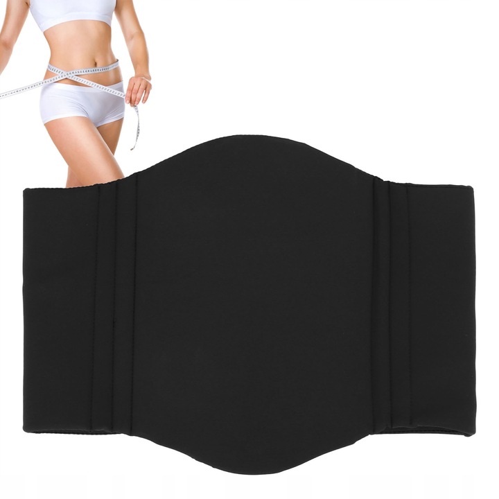 CENTURA ABDOMINALA, CORSET POSTOPERATORIU LIPOSUCTIE 69X30X25 CM NEGRU