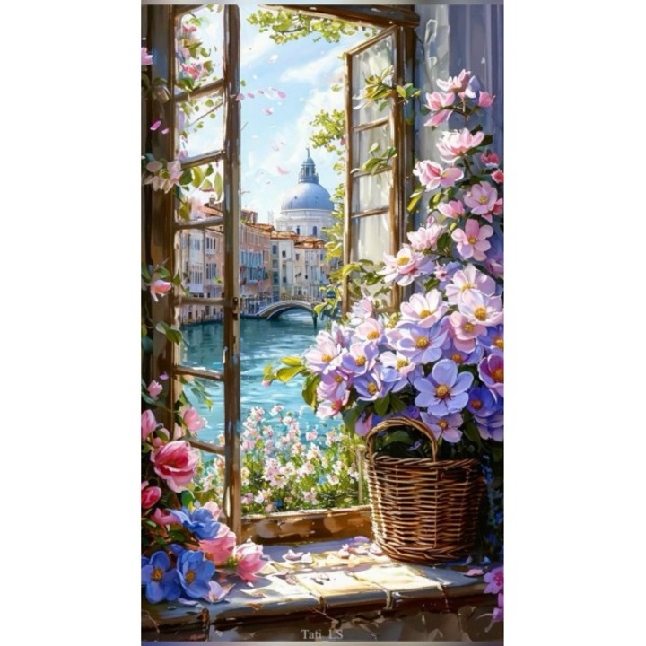 Рисуване по номера Art-hobby, Венеция, 11855, размер 30x50 см, градски пейзаж