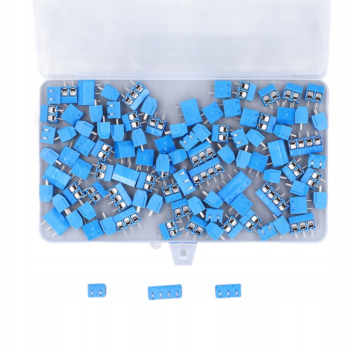Zaluca KF301 2P 3P 4P sorkapocs, 5.08mm, 100 darabos szett