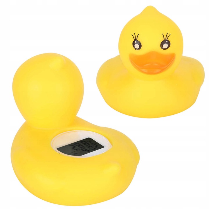 Víz hőmérő, riasztóval, 11x8cm, többszínű