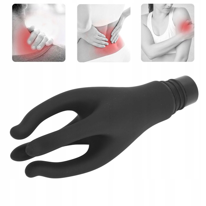 Cap de masaj din silicon 18-19mm, pentru pistol de masaj, negru