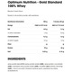 Суроватъчен протеин, протеин на прах Optimum Nutrition, ON 100% Whey Gold Standard, вкус банан, 0.780 кг