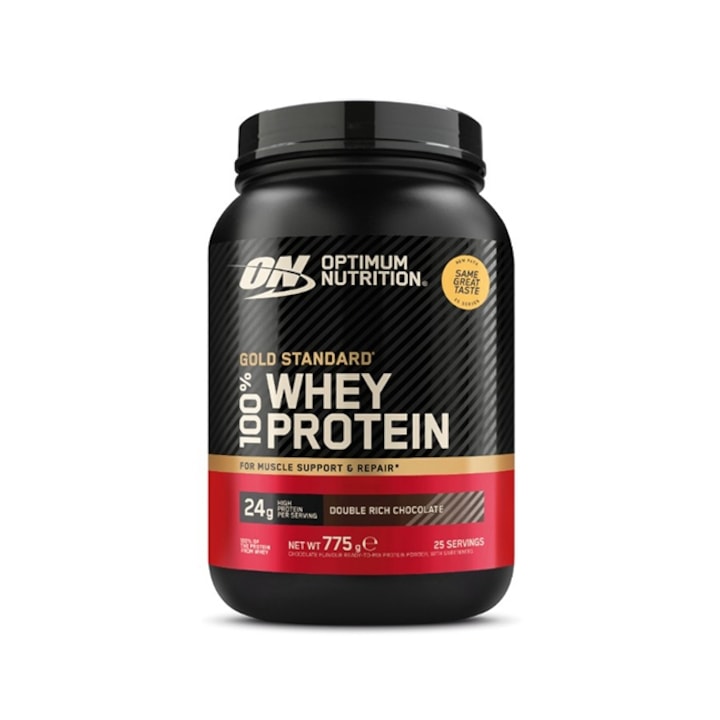 Proteine din zer, pudra proteica Optimum Nutrition, ON 100% Whey Gold Standard, aroma vanilie crema 896g
