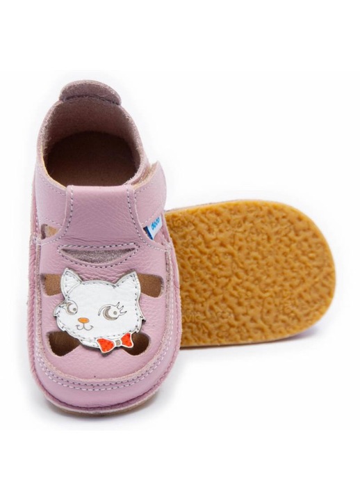 Детски сандали Dodo Shoes Miau, Cameo от естествена кожа с гъвкава подметка, Cameo
