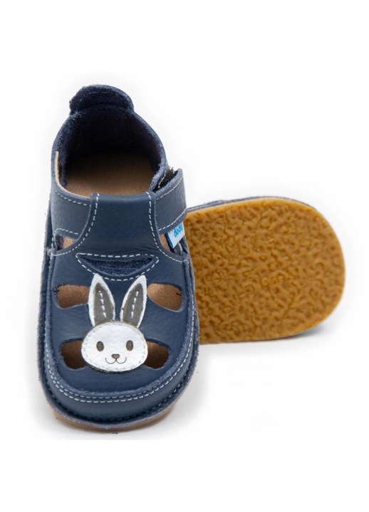 Детски barefoot обувки Dodo Shoes Sun, от естествена кожа с гъвкава подметка за здравословно ходене, Размер 20, Жълт