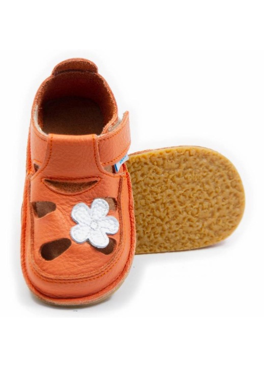 Детски обувки Dodo Shoes Smokey, естествена кожа, гъвкава подметка, Sky, 24, Светло червено