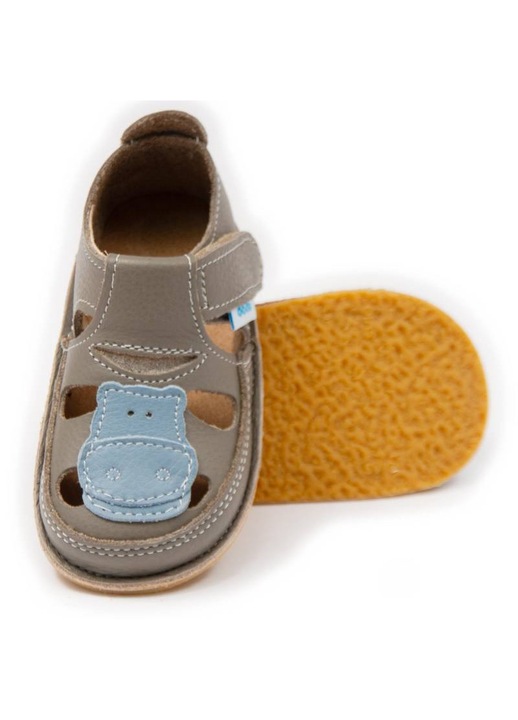Детски обувки, Dodo Shoes, Starfish, естествена кожа, гъвкава подметка, Mocca