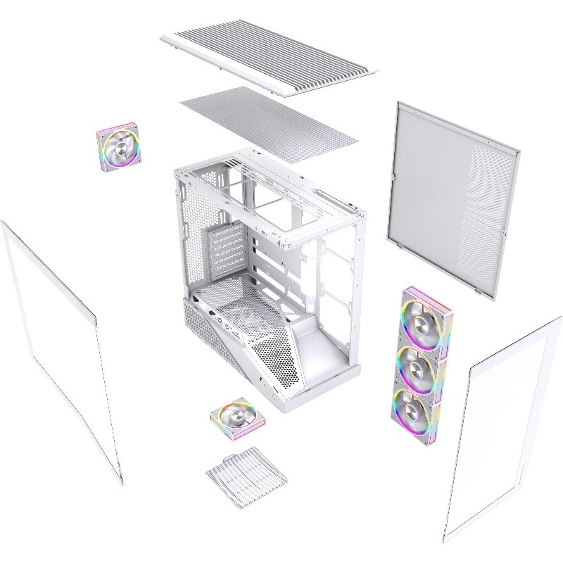 Carcasa Computer ALPHAGEAR Spectre, Middle Tower, alb - eMAG.ro