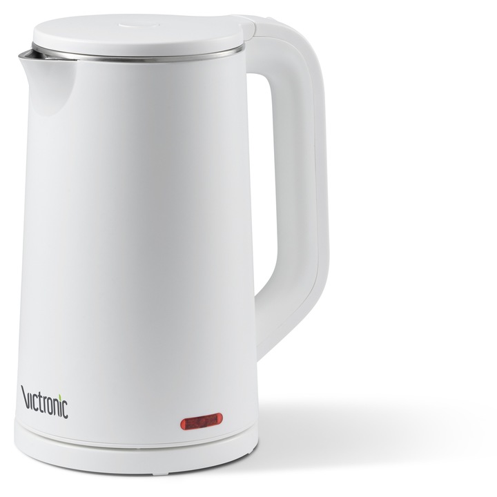 Cana fierbator electrica cu pereti dubli Victronic, Putere 1600W, Capacitate 1.5 L, Baza rotativa: 360°, VC3402