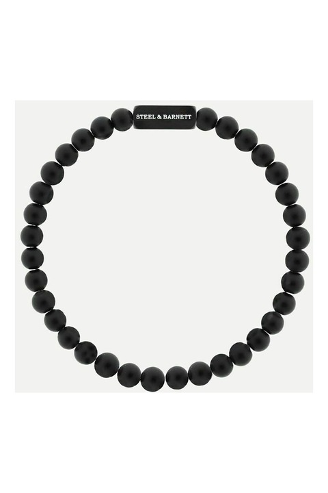 STEEL & BARNETT, Bratata cu pietre onix negru, Negru