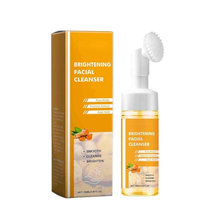 Demachiant facial cu turmeric, 100ml, curatare profunda, hidratare, fara senzatie de strangere