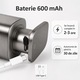 Dozator Sapun Lichid Automat NIRU ProClean™ cu Senzor, Fara Atingere, Otel Inoxidabil, 3 Trepte Dozare, Rezervor 450ml, Reincarcabil USB Tip C, Baterie 600mAh, Autonomie 30 zile, Waterproof IPX5, Dispenser Premium pt Bucatarie Baie Hotel Restaurant, Alb