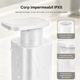 Dozator Sapun Lichid Automat NIRU ProClean™ cu Senzor, Fara Atingere, Otel Inoxidabil, 3 Trepte Dozare, Rezervor 450ml, Reincarcabil USB Tip C, Baterie 600mAh, Autonomie 30 zile, Waterproof IPX5, Dispenser Premium pt Bucatarie Baie Hotel Restaurant, Alb