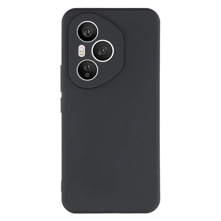 Telefon tok, szilikon, fekete, Honor 400 Pro készülékhez