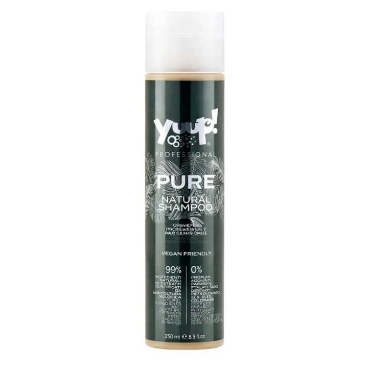 Yuup! Pure Natural hipoallergén sampon kutyáknak, 250 ml, érzékeny bőrre