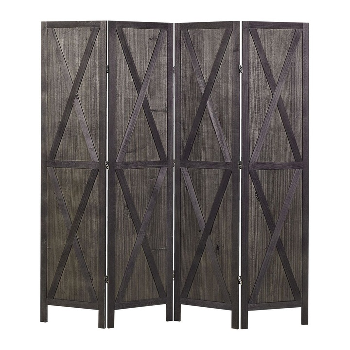 Paravan 4 painéis Maro inchis 163 x 170 cm