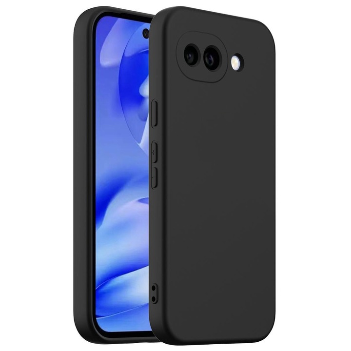 Husa pentru Google Pixel 10a Daden® Silicon SoftFlex, Ultra Slim, Protectie sporita, Interior de microfibra, Negru