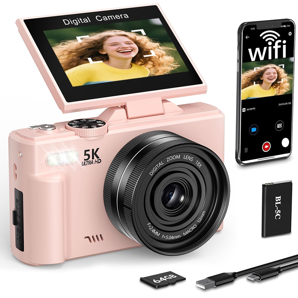 Дигитален фотоапарат Sony Cyber-Shot DSC-WX220, 18 MP, Wi-Fi, Pink