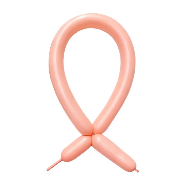 Baloane de Modelaj, Flippy, Set 50 bucati, Model Standard, din Latex, 30 x 1.5 cm, 1.8 g per unitate, pana la 150 cm, Portocaliu