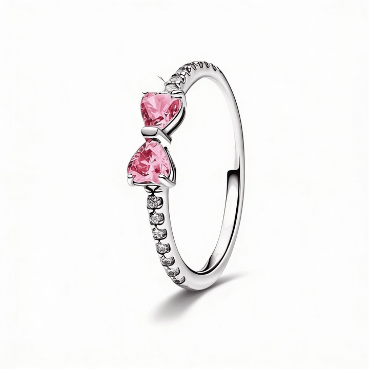 Inel Diora, fundiță, roz, mărime 7