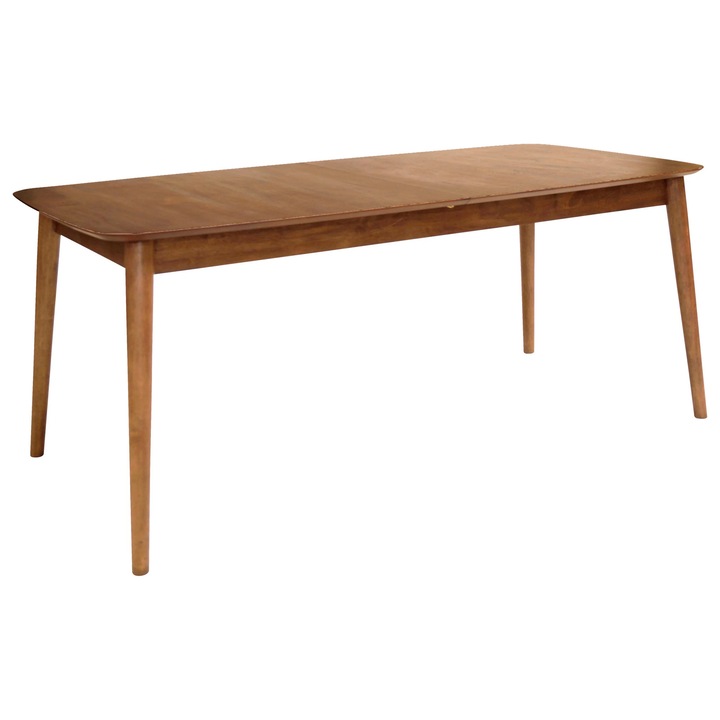 Masă de dining Montreux, nuc mat, extensibilă, 90x219x75cm
