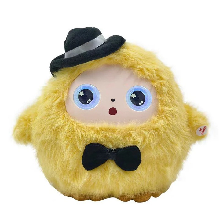 AI Intelligens Plüssjáték Román Nyelvű Hanggal, LED Szemekkel, Érzelemfelismeréssel, GPT-4o Mini, Interaktív Gyermekeknek és Felnőtteknek, Tuya Alkalmazásvezérléssel, 30 cm