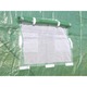 Тунелна градинска оранжерия 500x1000x200 см, PE фолио 140г/м2 UV4, 10 сегмента, 20 прозореца, врата с метална рамка и панти, 50 кв.м, зелена