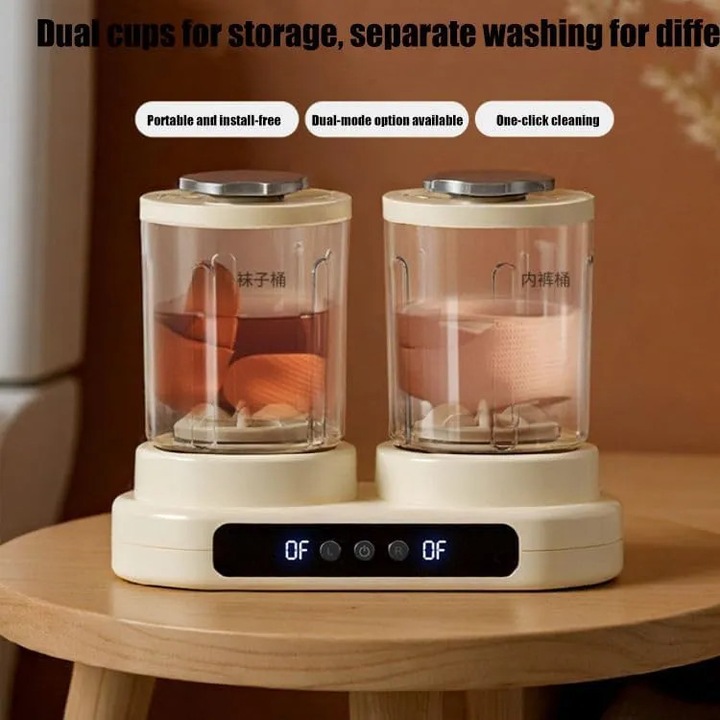 Masina de Spalat Portabila pentru Lenjerie si Articole Delicate Promagg® – Compacta, Usor de Utilizat, Ideala pentru Calatorii