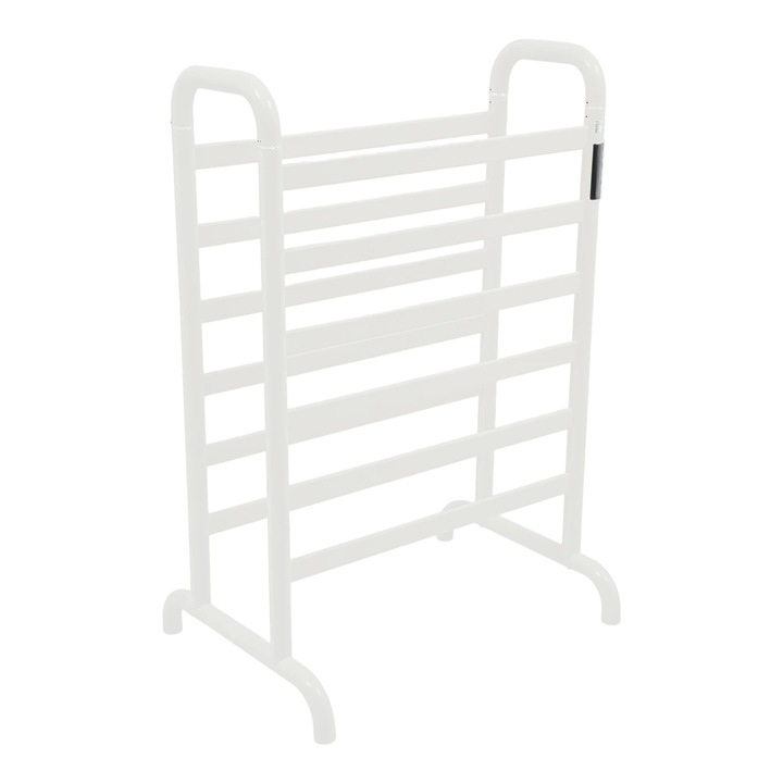 Uscator electric de prosoape, Incalzitor prosoape, Temperatura reglabila 45–60 °C, 180 W, 220 V, Aliaj de aluminiu, Vopsire in pulbere, Alb