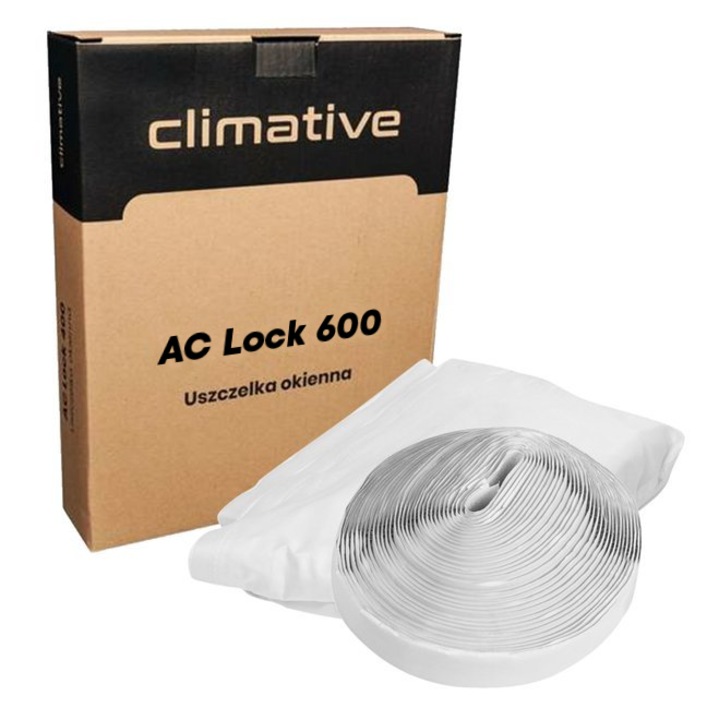 Erkélyajtó tömítés, két légkondicionáló csőhöz, Climative AC-Lock 600 2H