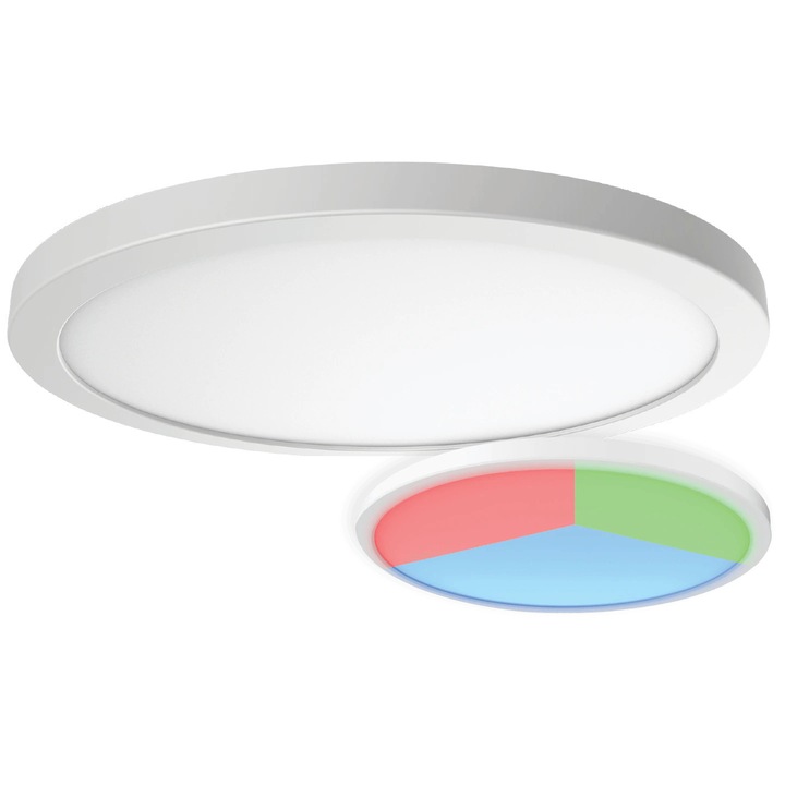 LED mennyezeti lámpa, fehér, 18 W Nebula