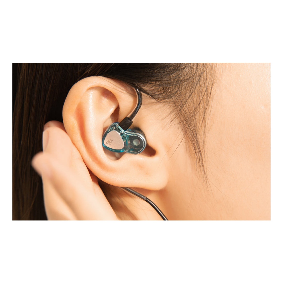 Casti In-Ear, NF ACOUS, RA05, Roz, USB-C, 4 perechi dopuri silicon
