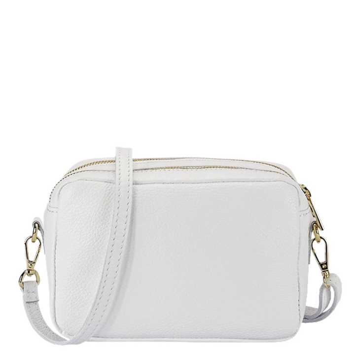 Geanta alba din piele naturala 8902 127 Alb