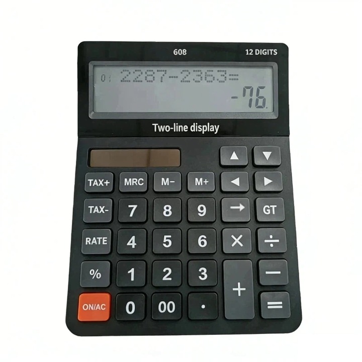 Calculator stiintific, functie de calcul TAX, alimentare solara, 200x148x42mm