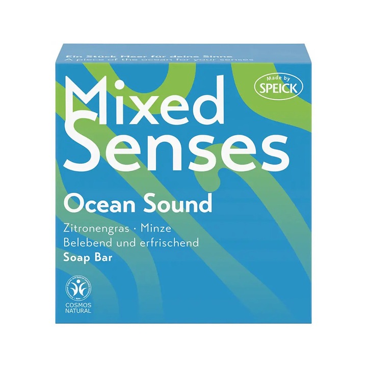 Săpun Speick Mixed Senses Ocean Sound 100 g, unisex, cu ulei de palmier și ulei de cocos