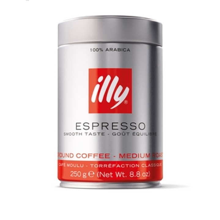 Cafea macinata, Illy, Espresso Cafe Macinato, 250g, Arabica, set de 1, multicolor