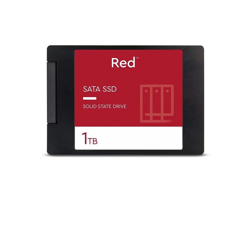 SSD Intern 1TB, SATA III, 300-540MB/s, rosu, 100x70x7mm