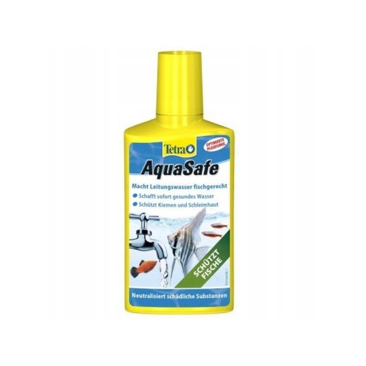 Tratament apă acvariu Tetra AquaSafe, 250 ml, BioExtract, magneziu, antistres