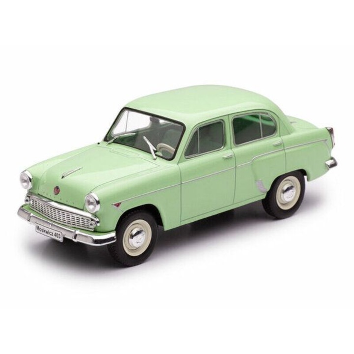 Macheta 1:24 moskvitch 403 verde replica metal