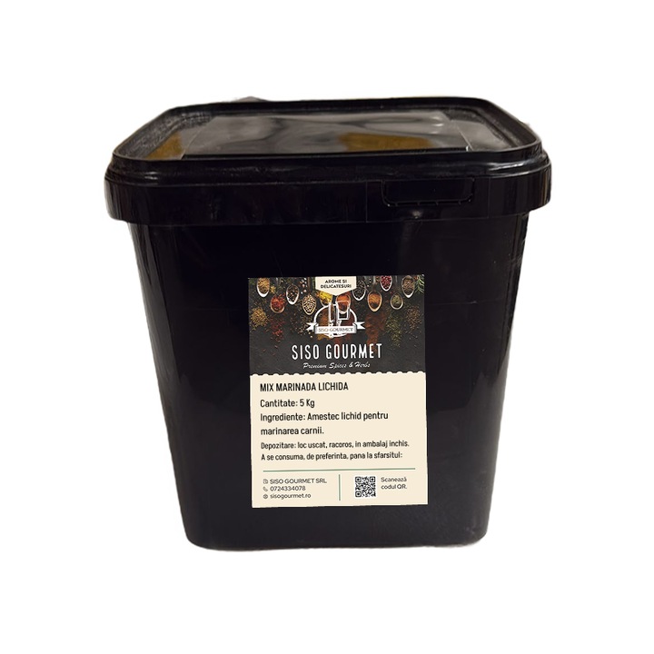 Mix marinada lichida 5 kg, Siso Gourmet, multicolor