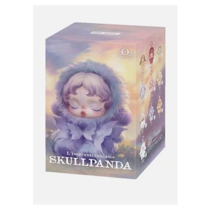 Cutie surpriza breloc Skullpanda 15 cm, figurina plus cu agatatoare, model aleatoriu, colectie kawaii