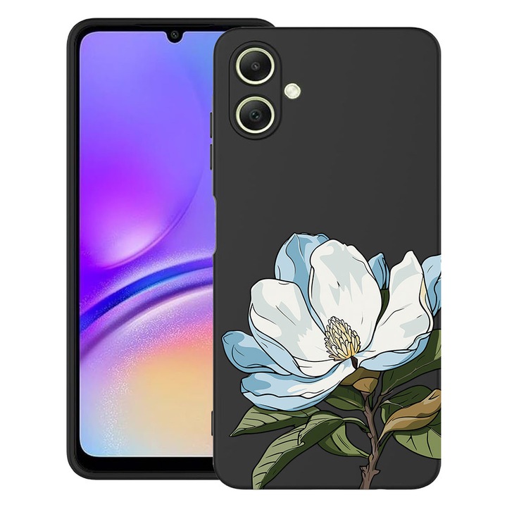 BestCase® Husa TPU Ultra Slim compatibila cu Samsung Galaxy A06 4G, Floral - Blue Magnolia, 2012718 B 2050