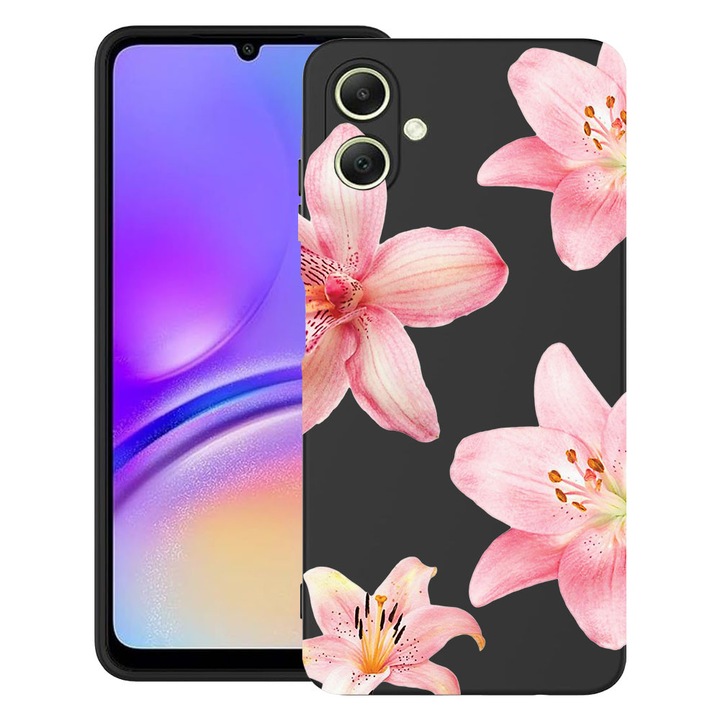 BestCase® Husa TPU Ultra Slim compatibila cu Samsung Galaxy A06 4G, Floral - Floral - Elegant Pink Lotus, 2012718 B 2070